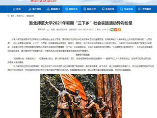 【安徽教育网】首页：bat365中文官方网站2021年暑期“三下乡”社会实践活动异彩纷呈