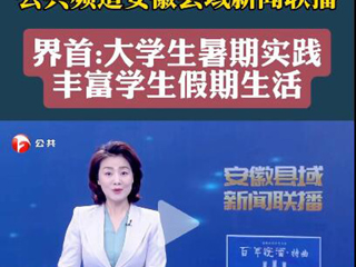 安徽广播电视台报道bat365义务支教社开展暑期“三下乡”社会实践活动