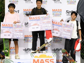 bat365附属中学学生詹何荣获MASS新加坡滑板比赛街式亚军